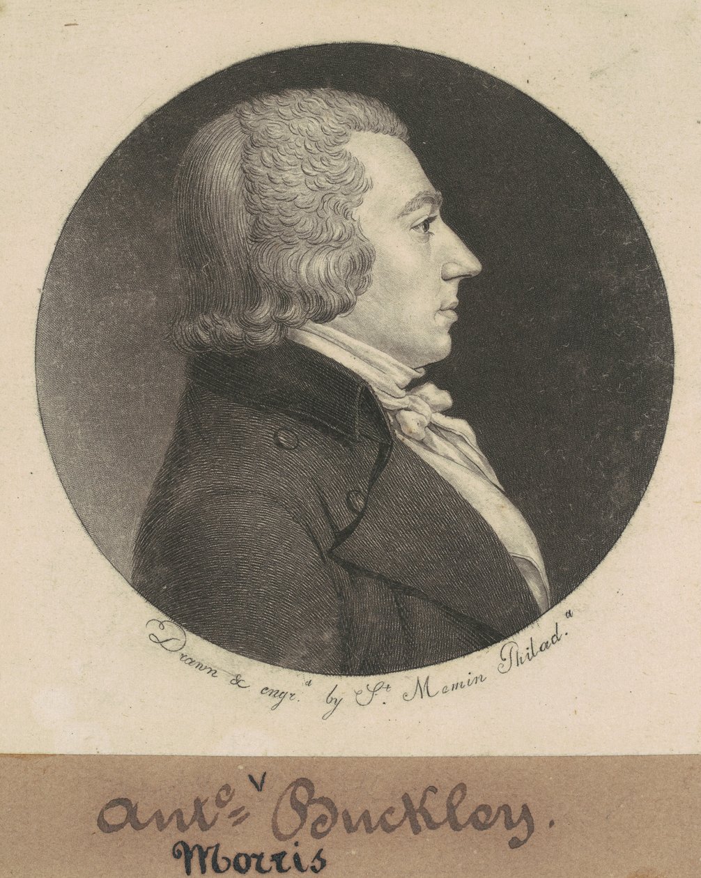 Anthony Morris Buckley av Charles B. J. Févret de Saint Mémin