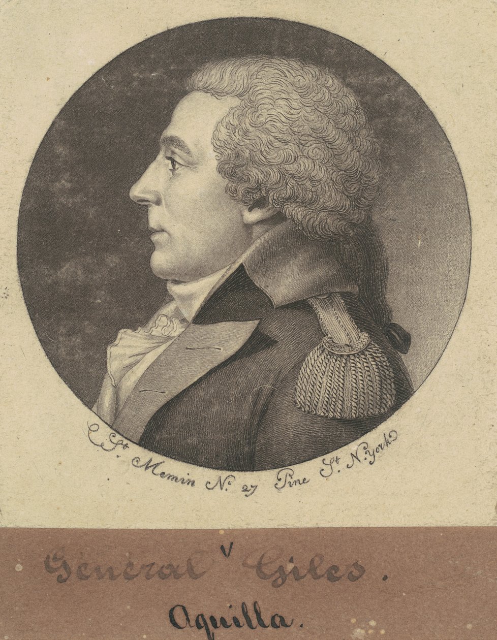 Aquila Giles av Charles B. J. Févret de Saint Mémin