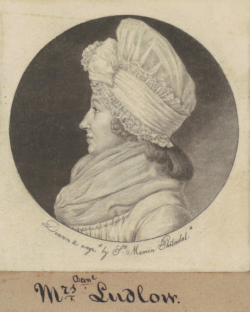 Arabella Duncan Ludlow av Charles B. J. Févret de Saint Mémin