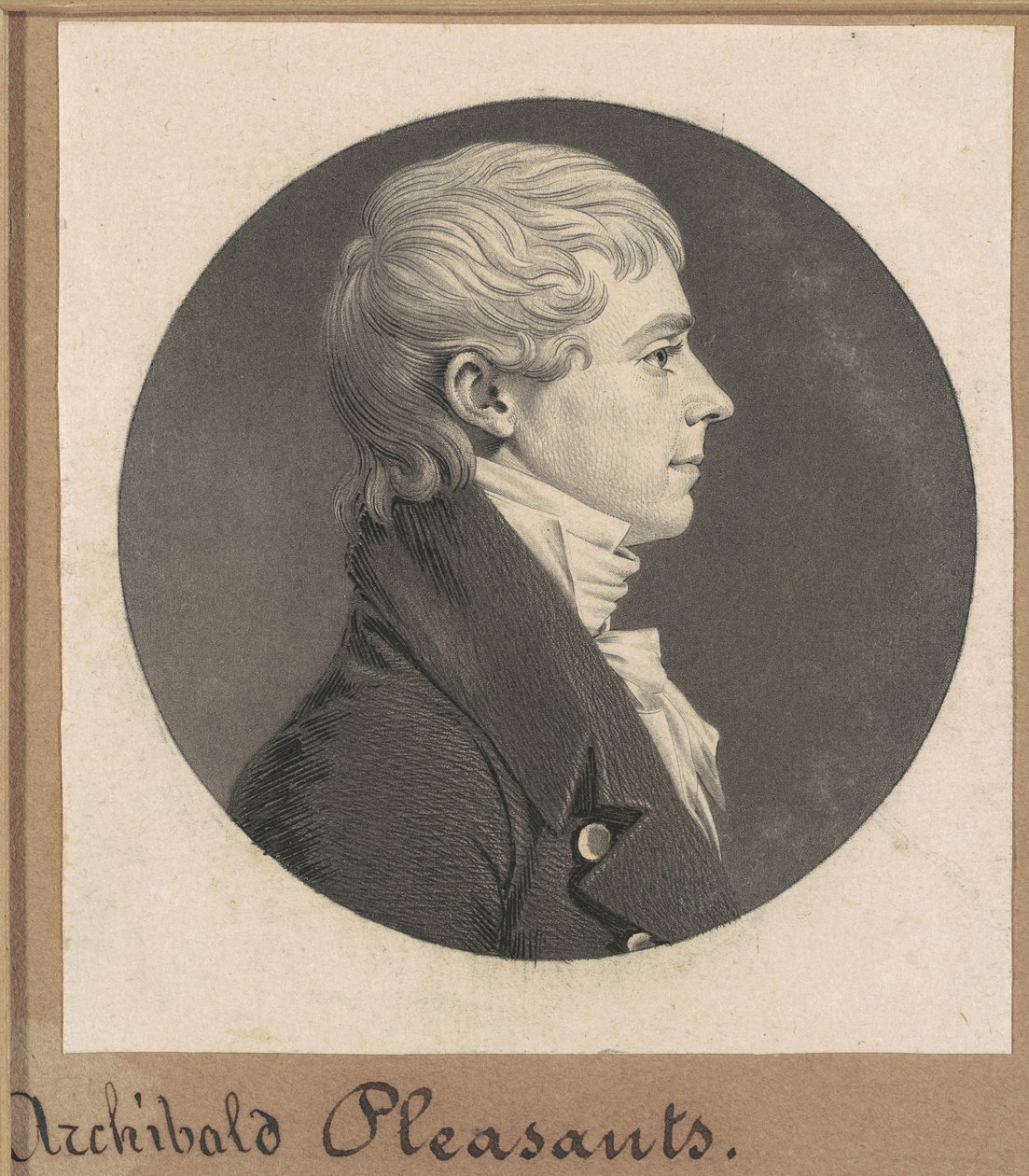 Archibald Pleasants, Jr. av Charles B. J. Févret de Saint Mémin