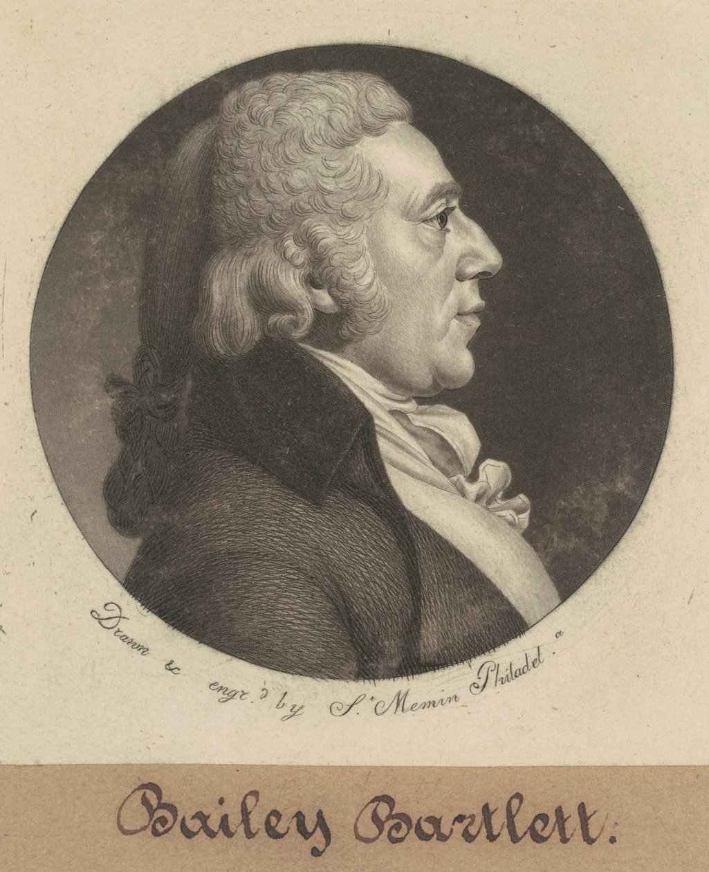 Bailey Bartlett av Charles B. J. Févret de Saint Mémin
