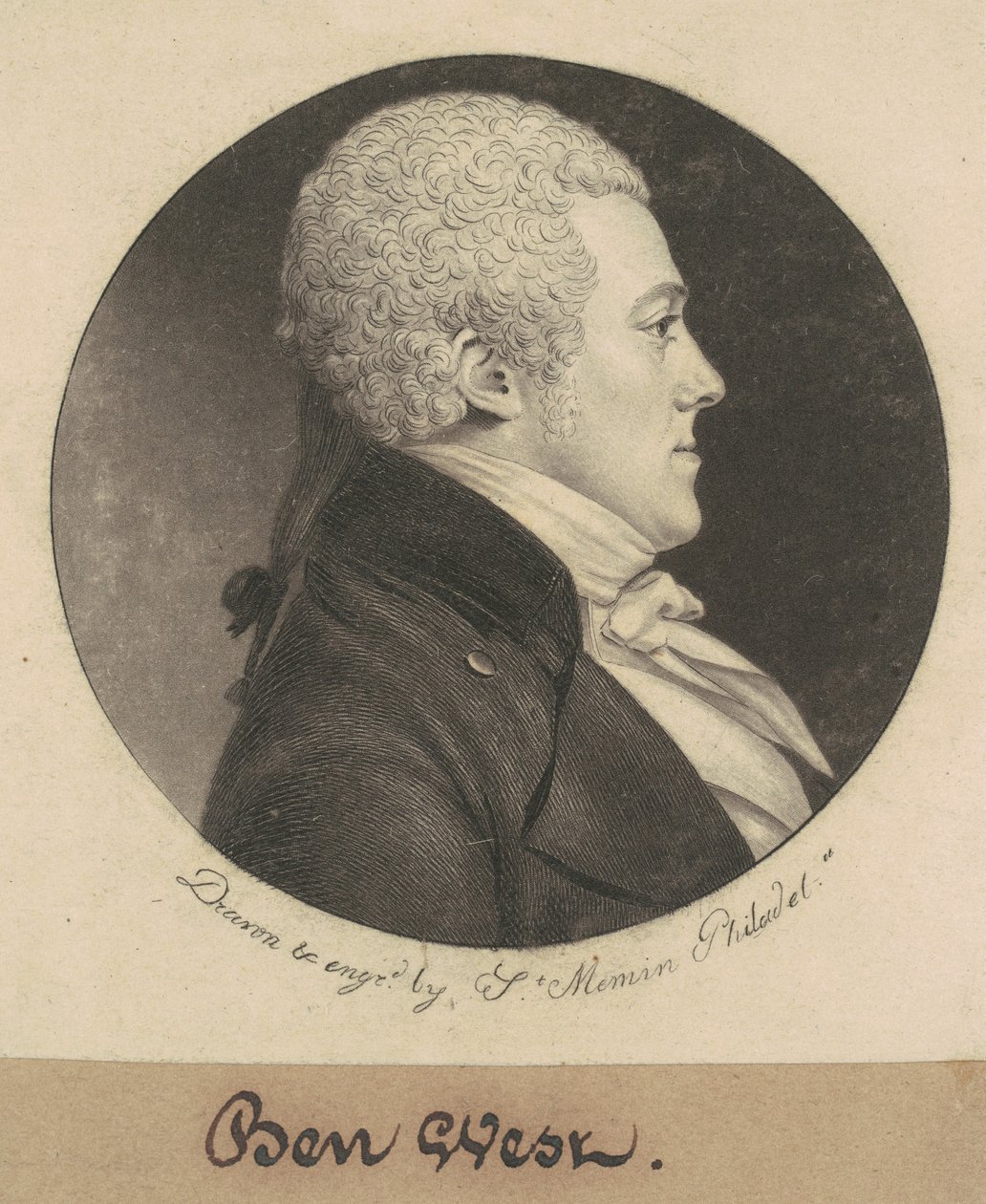 Benjamin West av Charles B. J. Févret de Saint Mémin