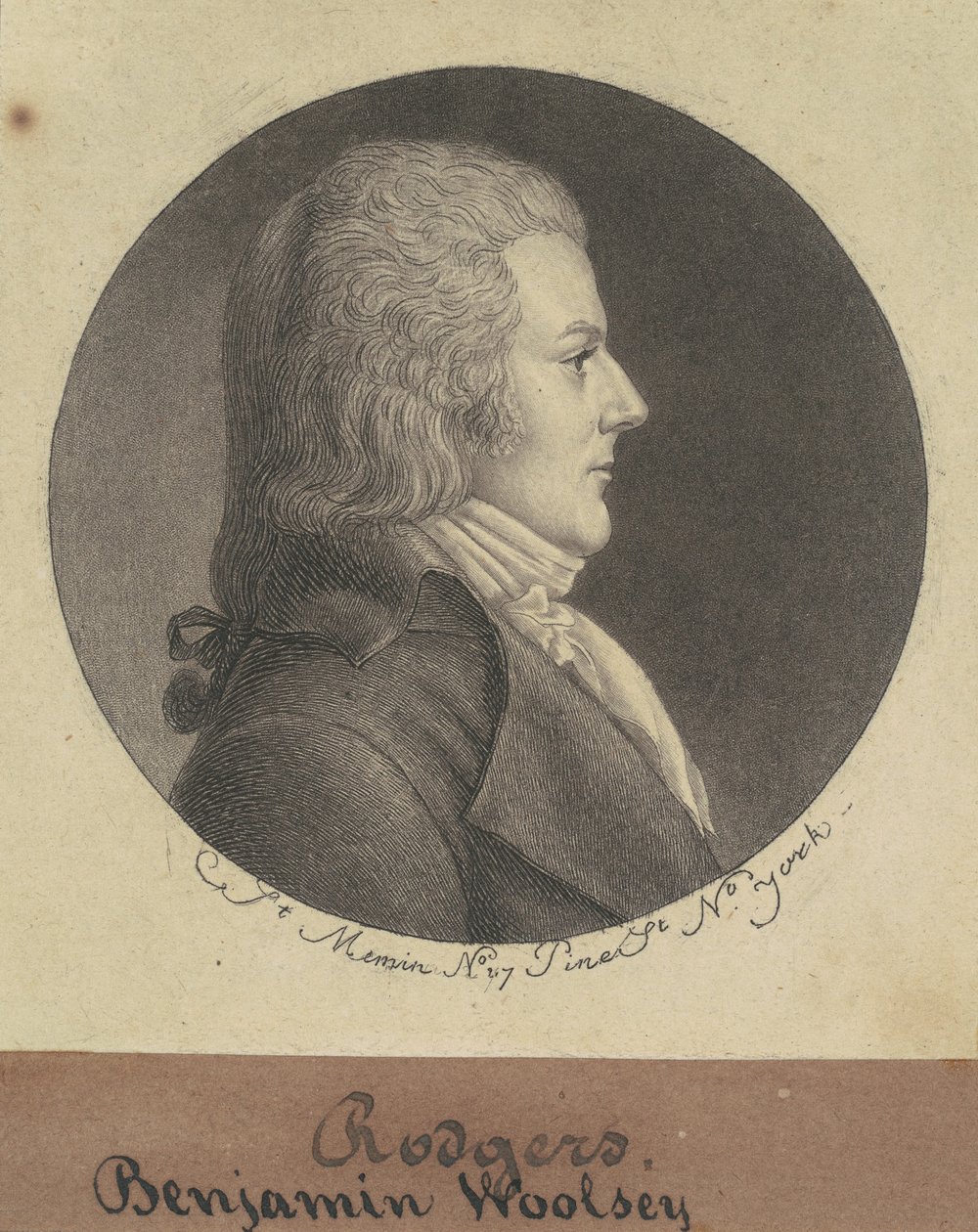 Benjamin Woolsey Rogers av Charles B. J. Févret de Saint Mémin