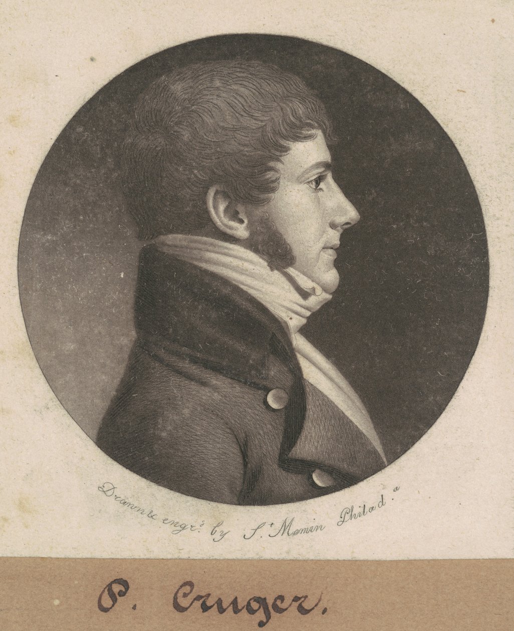 Bertram Peter Cruger av Charles B. J. Févret de Saint Mémin