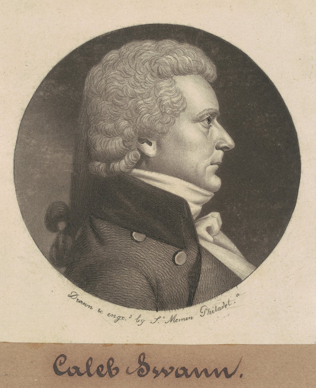 Caleb Swan av Charles B. J. Févret de Saint Mémin