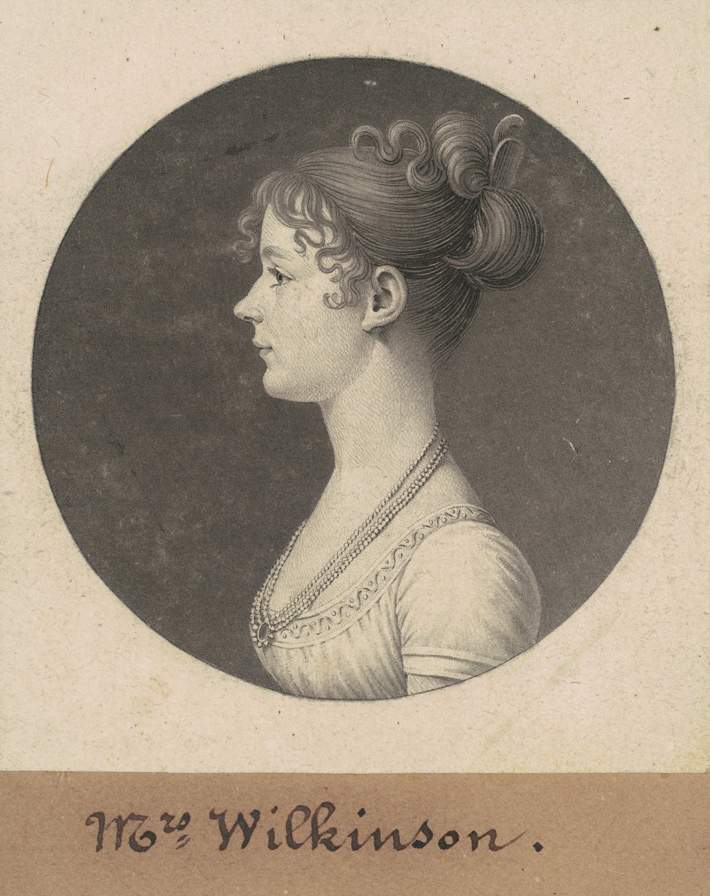 Catherine Andrews Wilkinson av Charles B. J. Févret de Saint Mémin