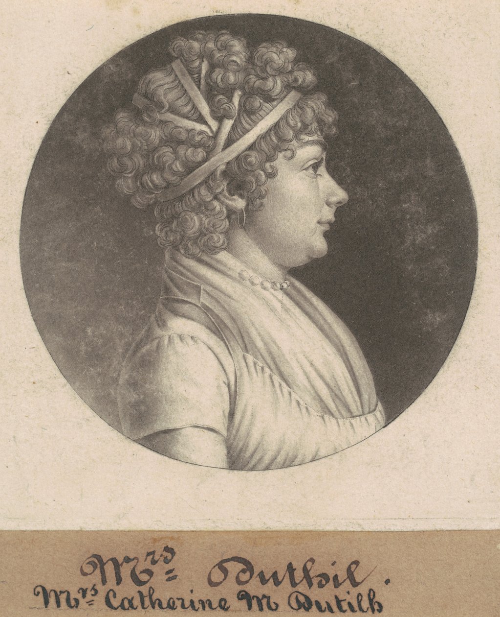 Catherine D. Dutilh av Charles B. J. Févret de Saint Mémin