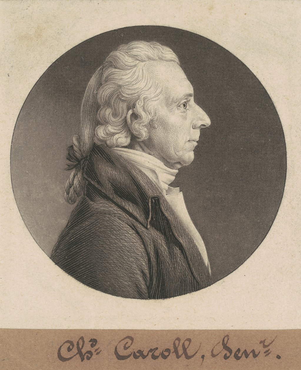 Charles Carroll av Charles B. J. Févret de Saint Mémin