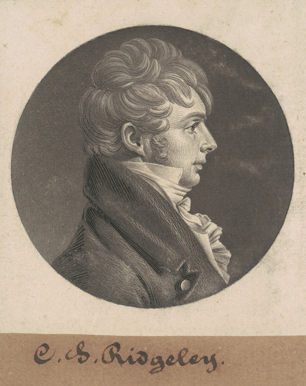 Charles Sterett Ridgely av Charles B. J. Févret de Saint Mémin