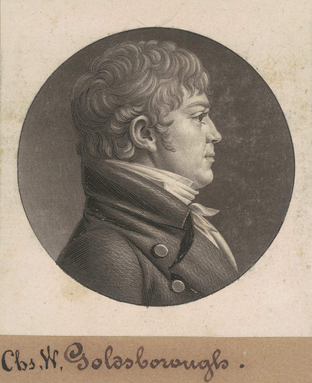 Charles W. Goldsborough av Charles B. J. Févret de Saint Mémin