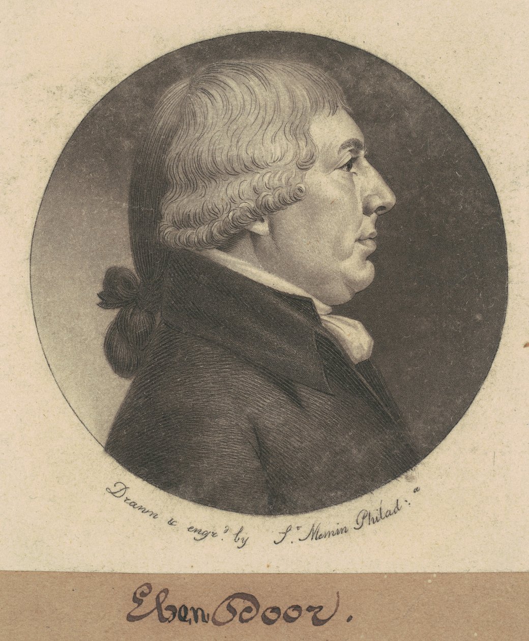 Ebenezer Dorr av Charles B. J. Févret de Saint Mémin