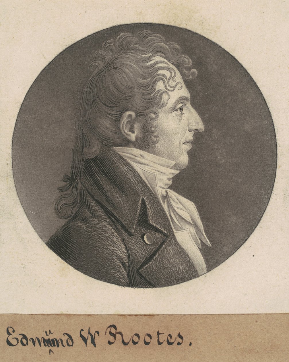 Edmund Wilcox Rootes av Charles B. J. Févret de Saint Mémin