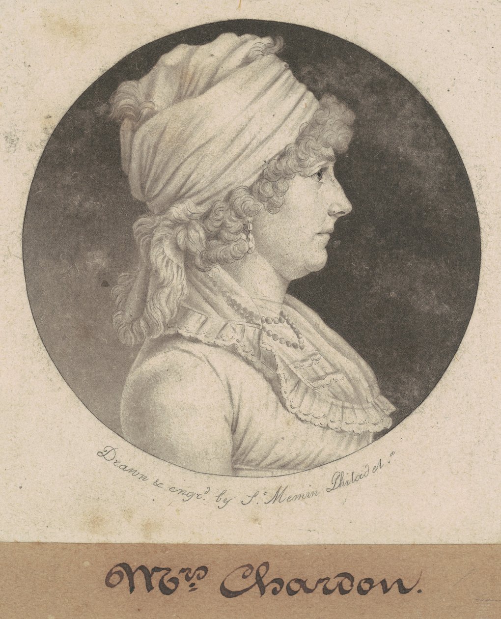 Eleanor Rawle Chardon av Charles B. J. Févret de Saint Mémin