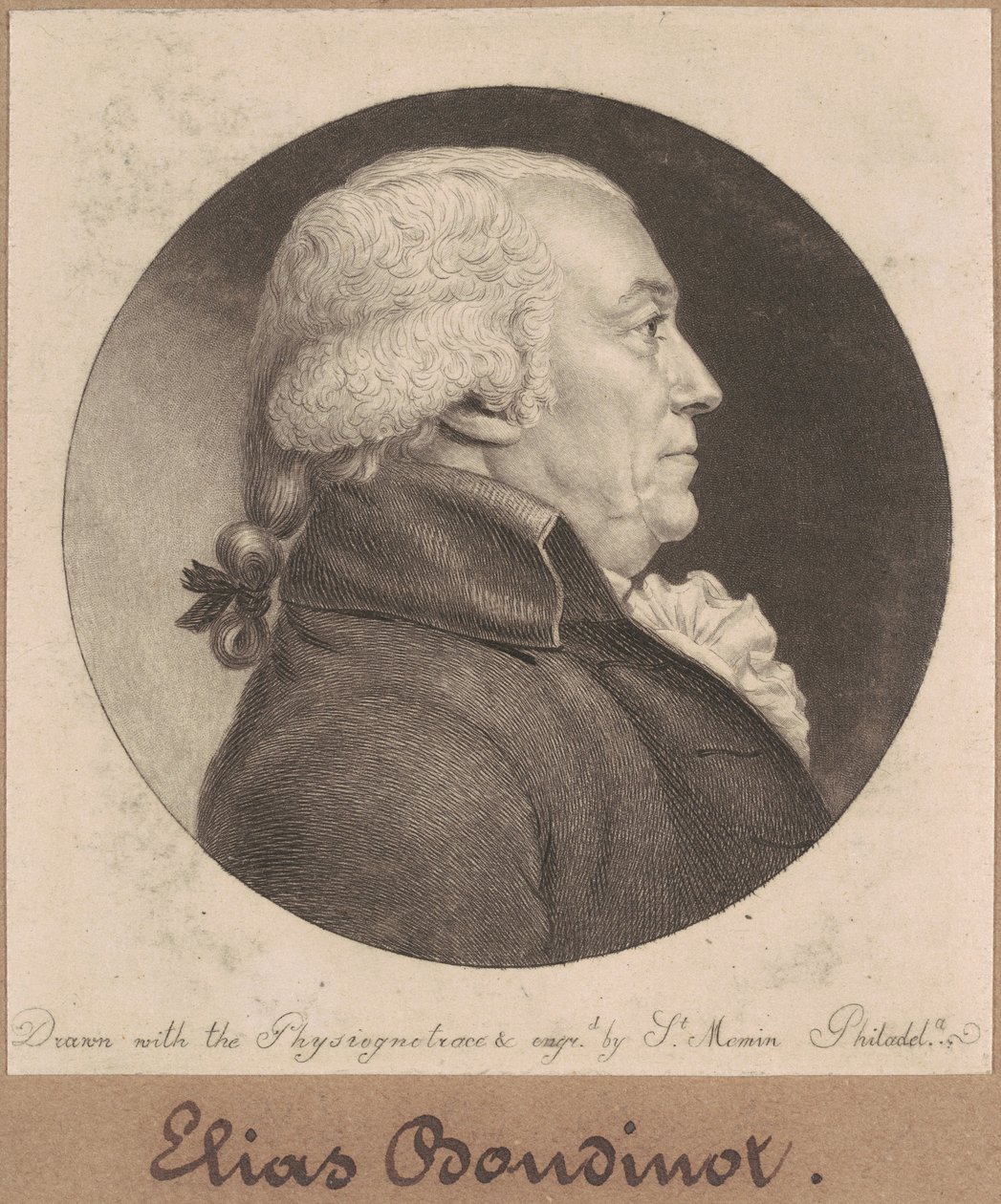Elias Boudinot av Charles B. J. Févret de Saint Mémin