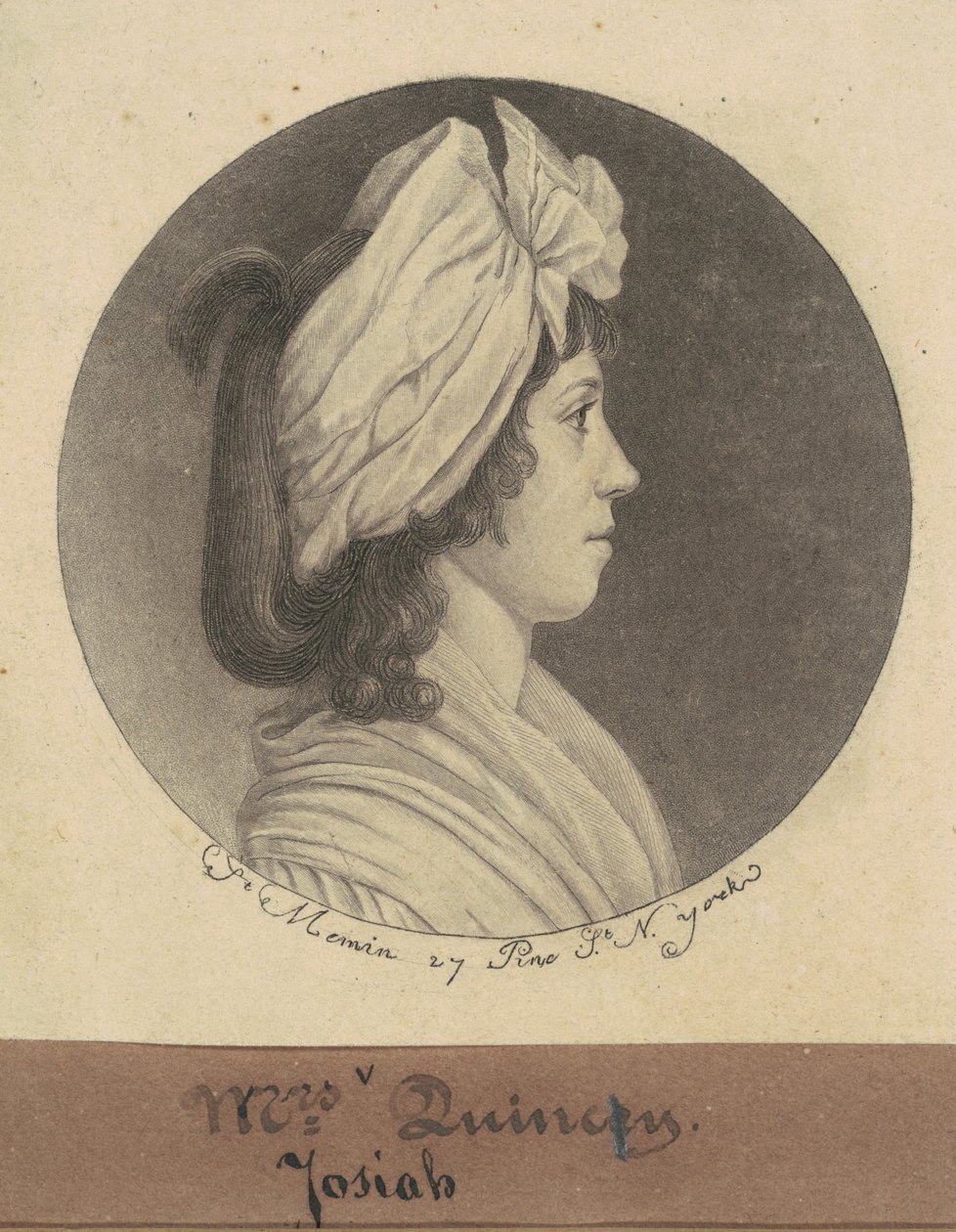 Eliza Susan Morton Quincy av Charles B. J. Févret de Saint Mémin