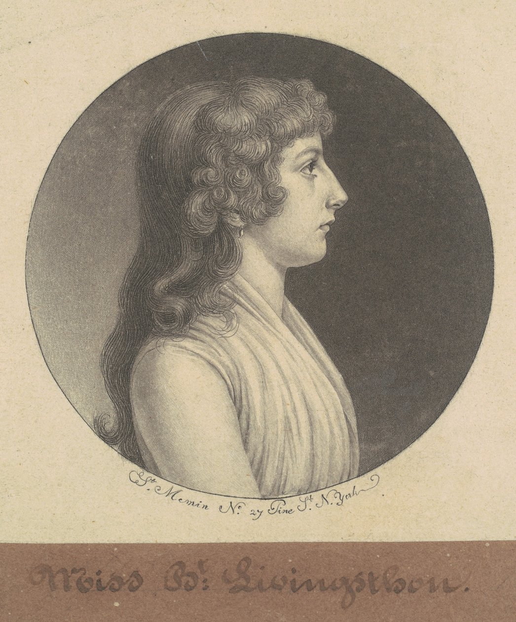 Elizabeth Livingston av Charles B. J. Févret de Saint Mémin