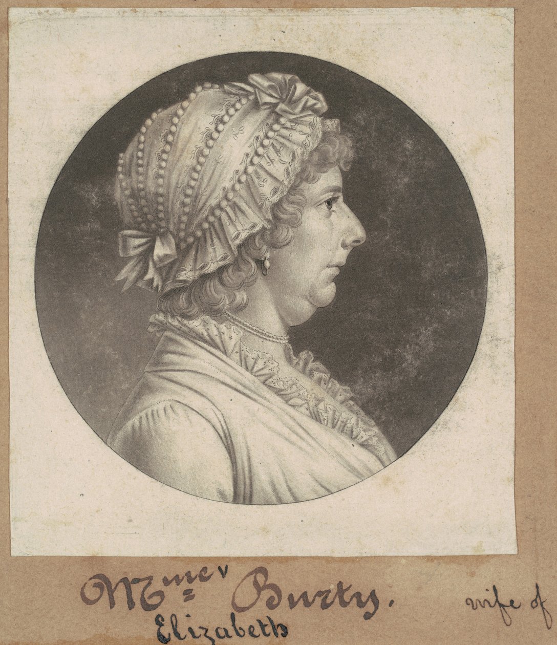 Elizabeth May Busti av Charles B. J. Févret de Saint Mémin