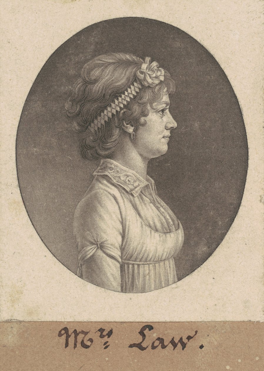 Elizabeth Parke Custis lov av Charles B. J. Févret de Saint Mémin