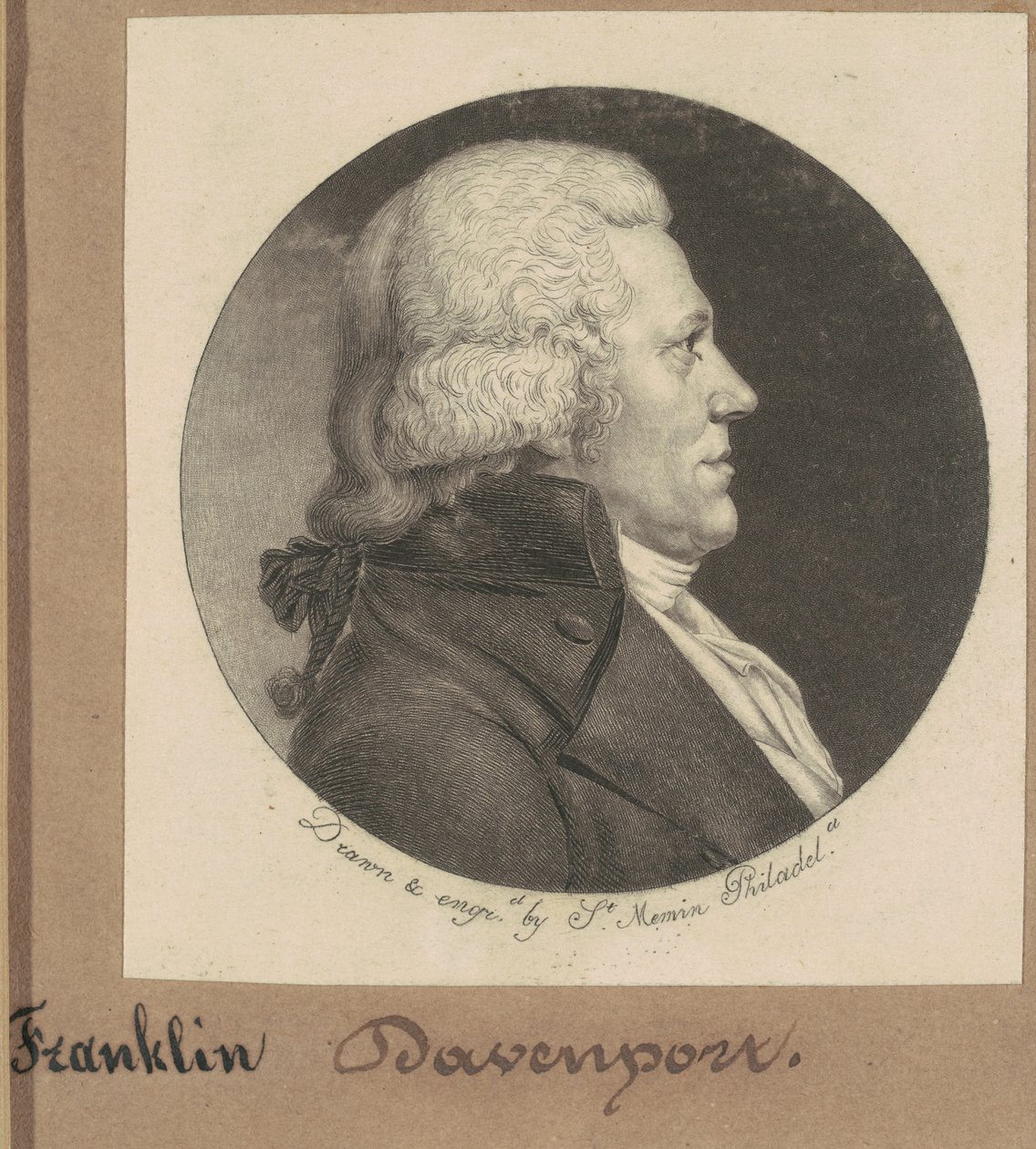 Franklin Davenport av Charles B. J. Févret de Saint Mémin