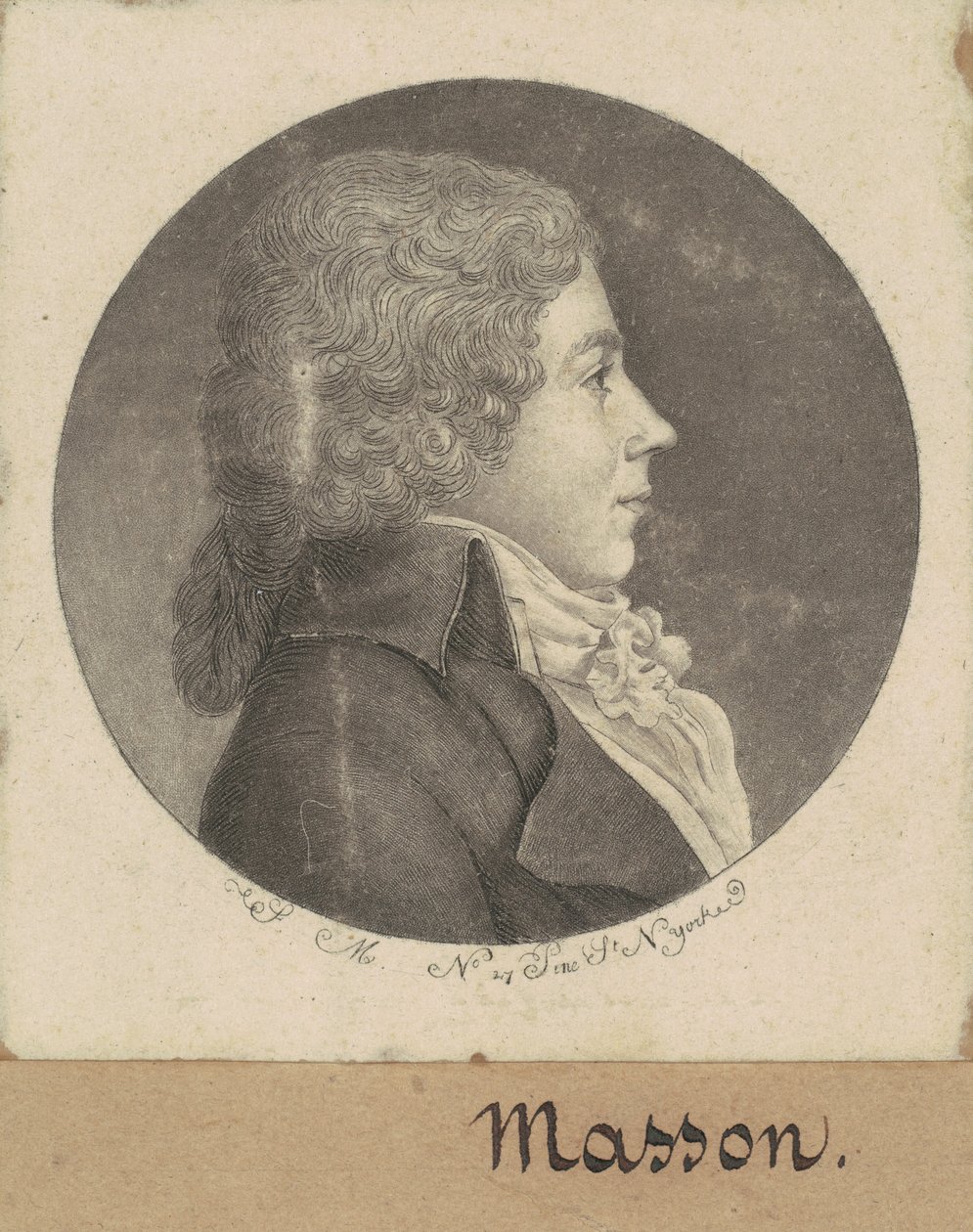 Francois Desire Masson av Charles B. J. Févret de Saint Mémin