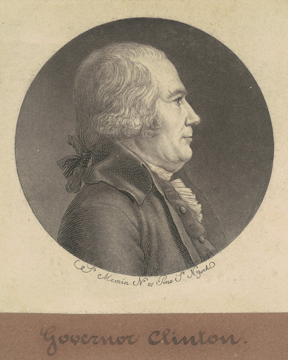 George Clinton av Charles B. J. Févret de Saint Mémin
