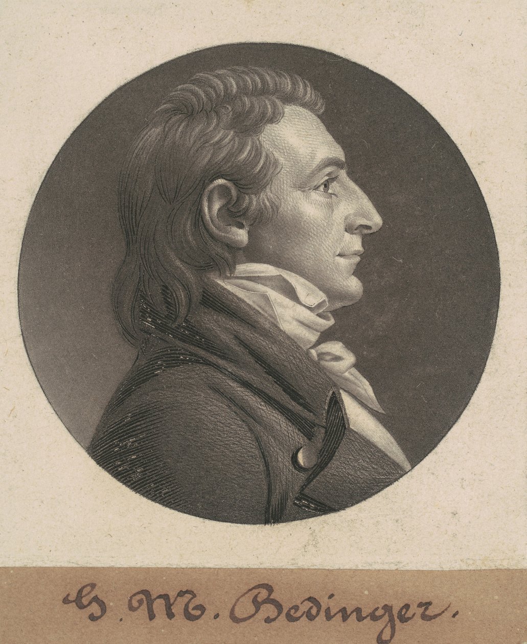 George Michael Bedinger av Charles B. J. Févret de Saint Mémin