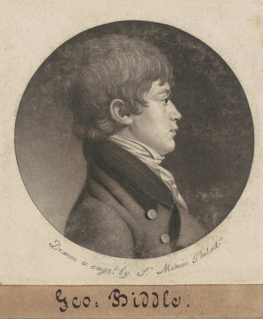 George Washington Biddle av Charles B. J. Févret de Saint Mémin