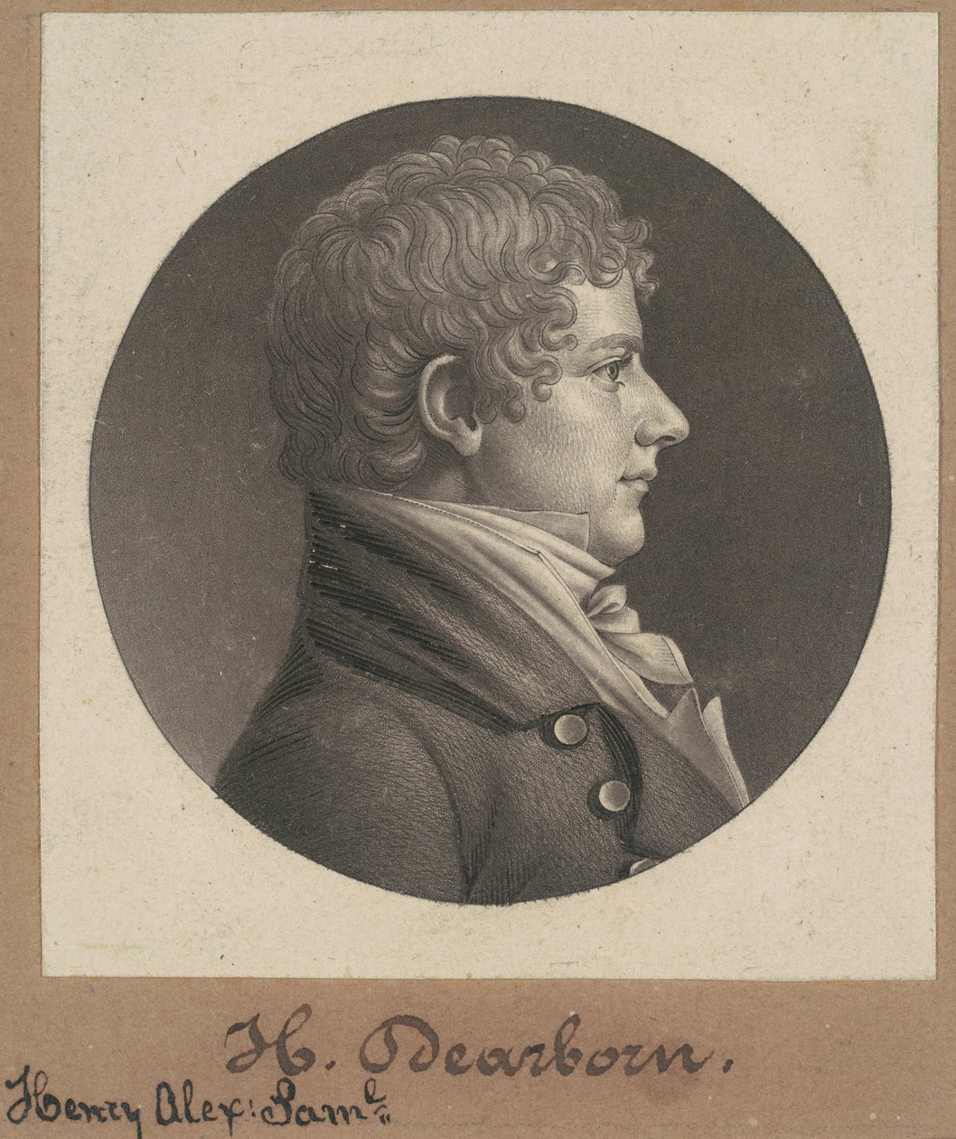 Henry Alexander Scammell Dearborn av Charles B. J. Févret de Saint Mémin