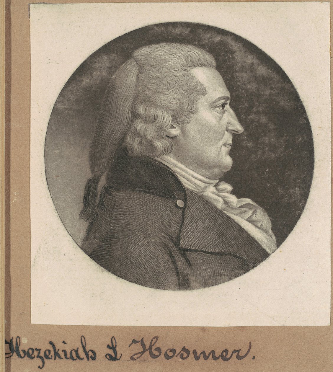 Hiskia Herre Hosmer av Charles B. J. Févret de Saint Mémin