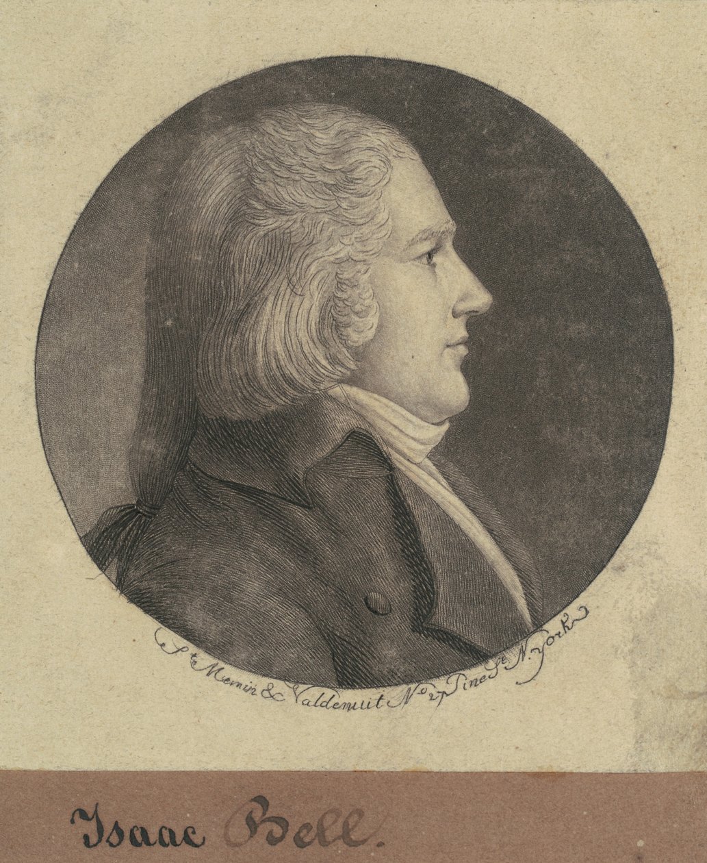 Isaac Bell av Charles B. J. Févret de Saint Mémin