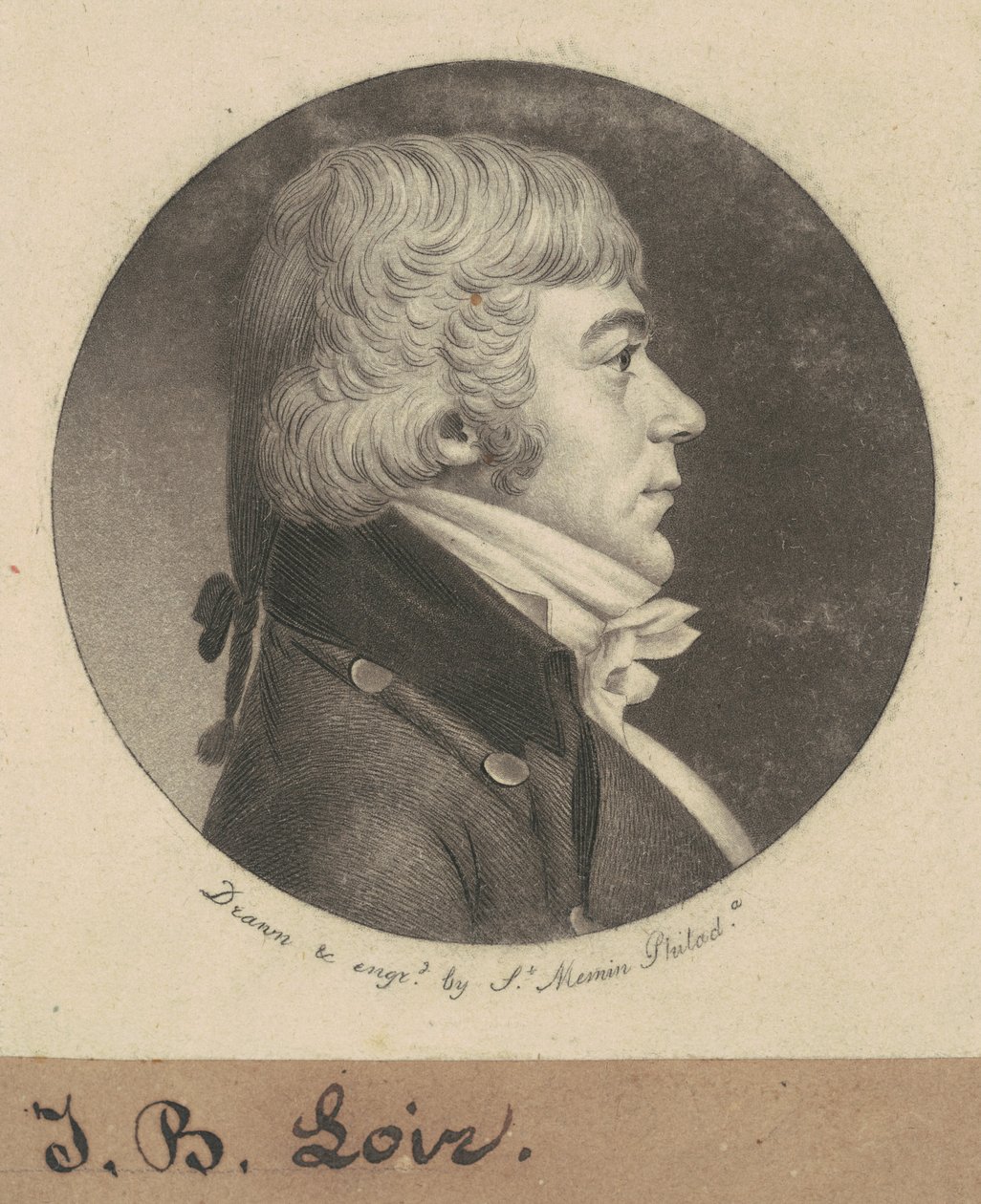 J.B. Loir av Charles B. J. Févret de Saint Mémin