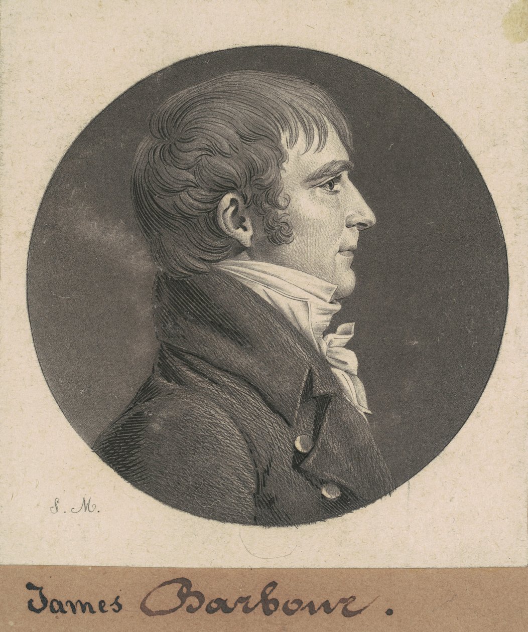 James Barbour av Charles B. J. Févret de Saint Mémin