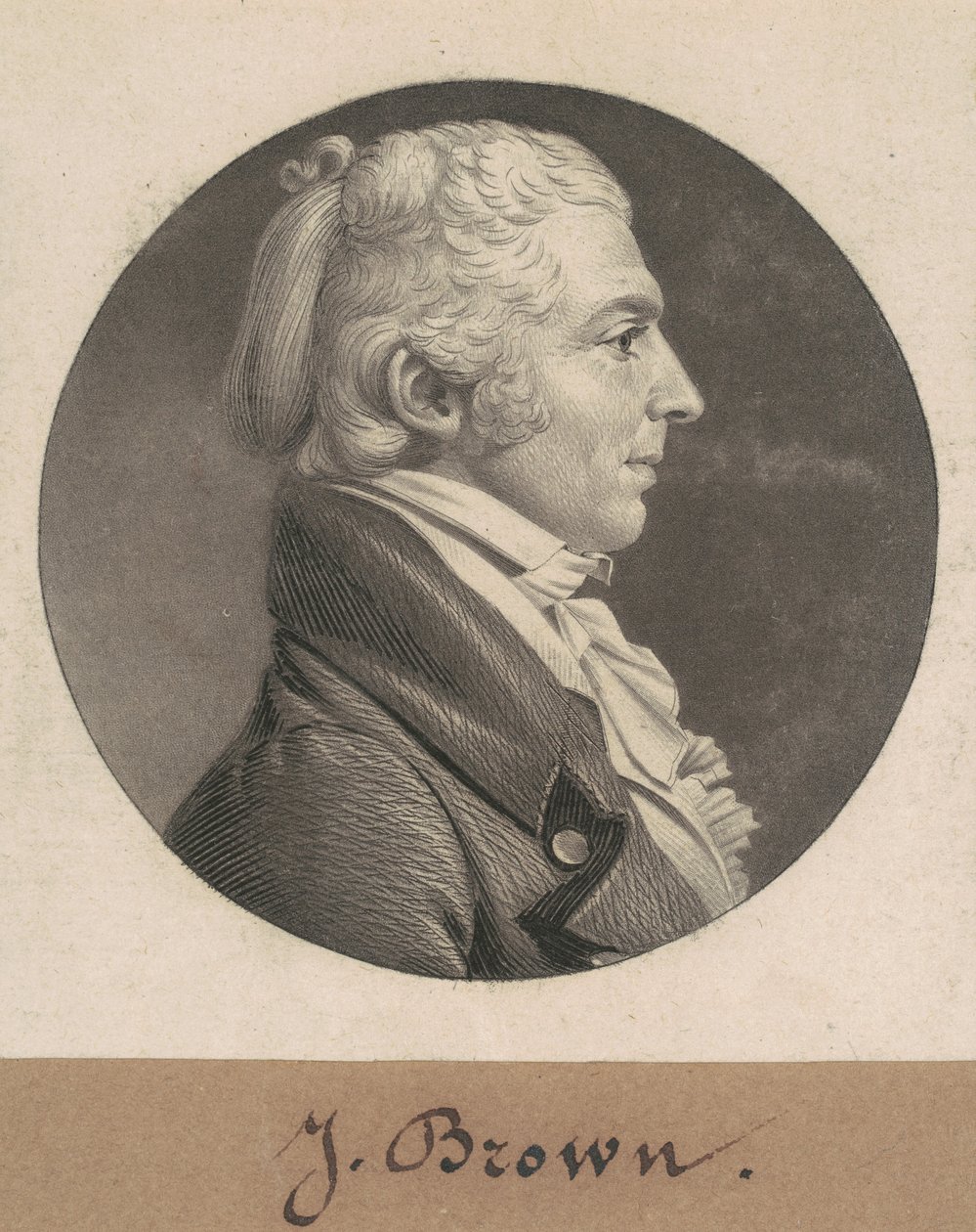 James Brown, sr. av Charles B. J. Févret de Saint Mémin