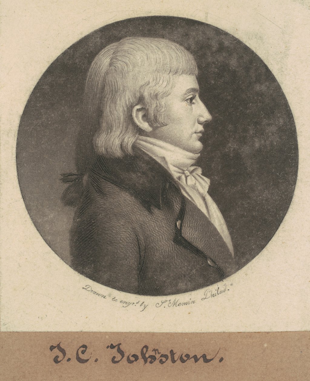James Cathcart Johnston av Charles B. J. Févret de Saint Mémin