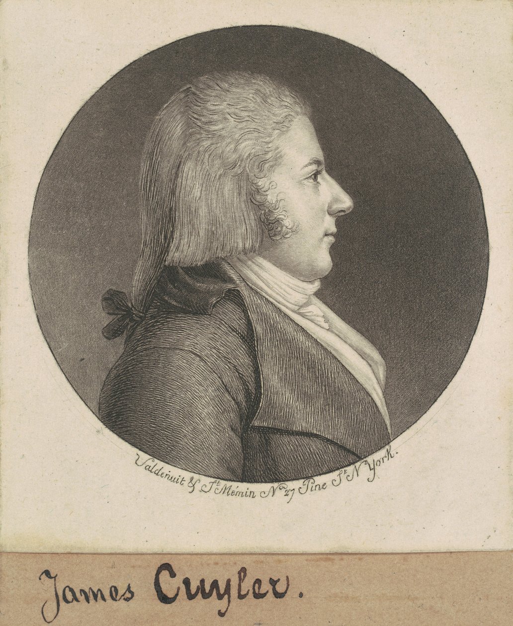 James Cuyler av Charles B. J. Févret de Saint Mémin