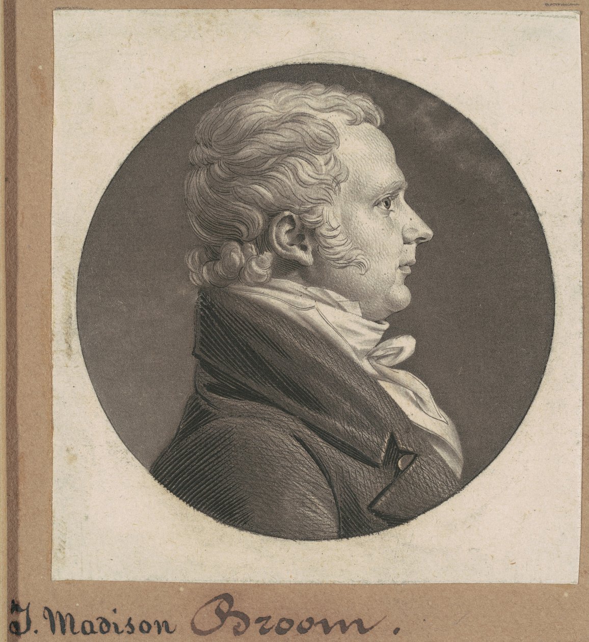James Madison Broom av Charles B. J. Févret de Saint Mémin