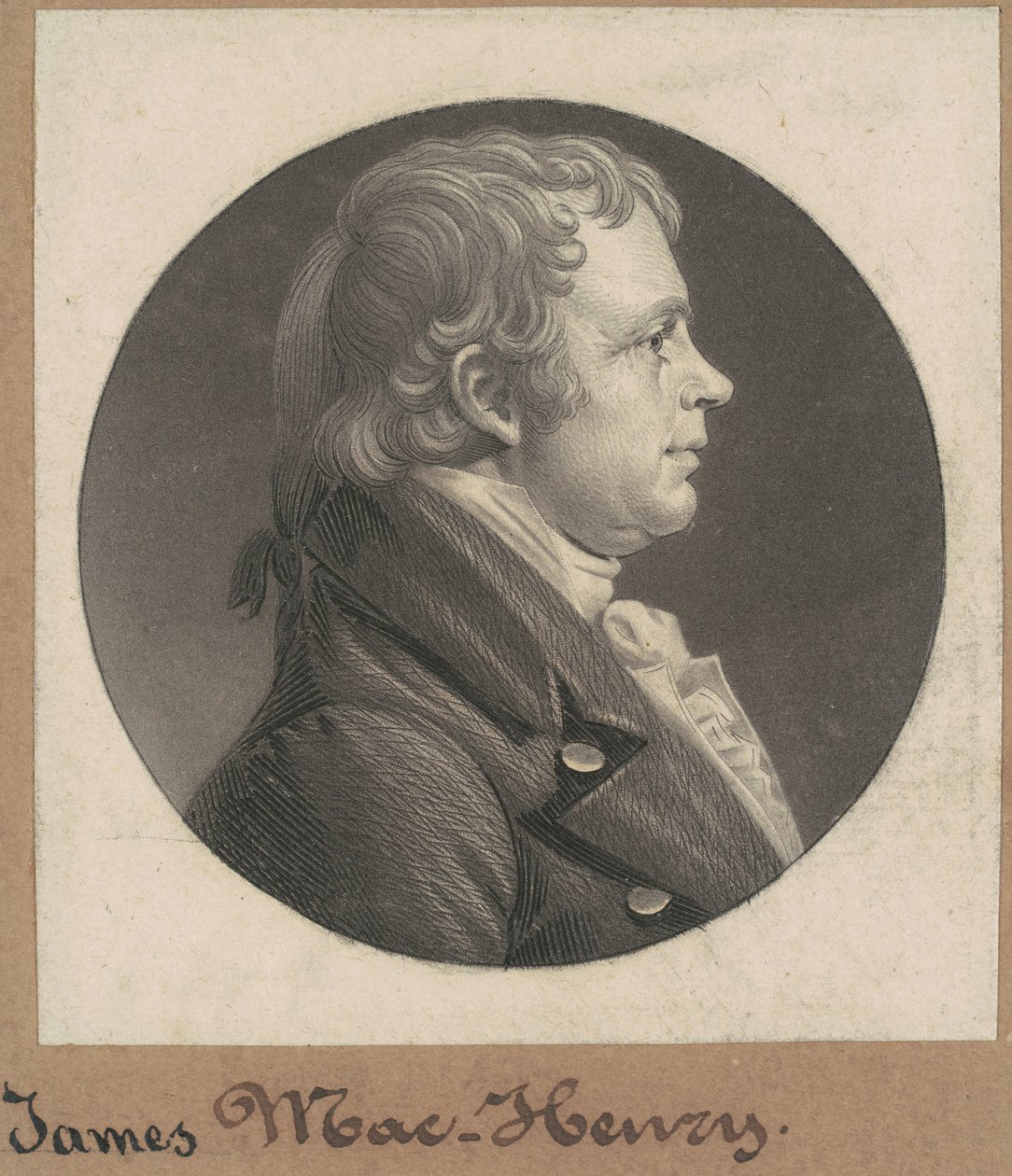 James McHenry av Charles B. J. Févret de Saint Mémin