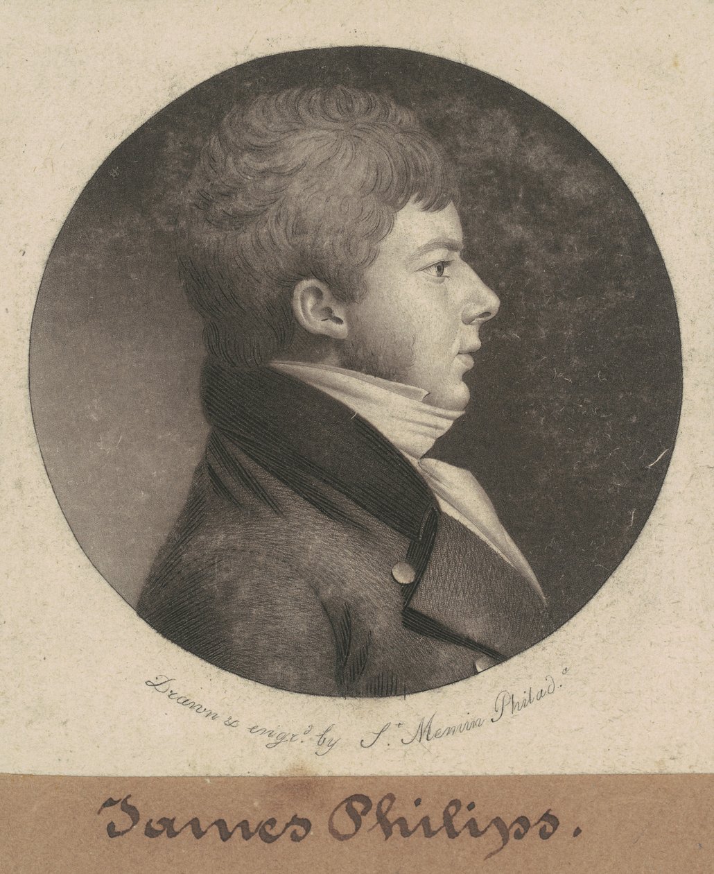 James Philips av Charles B. J. Févret de Saint Mémin