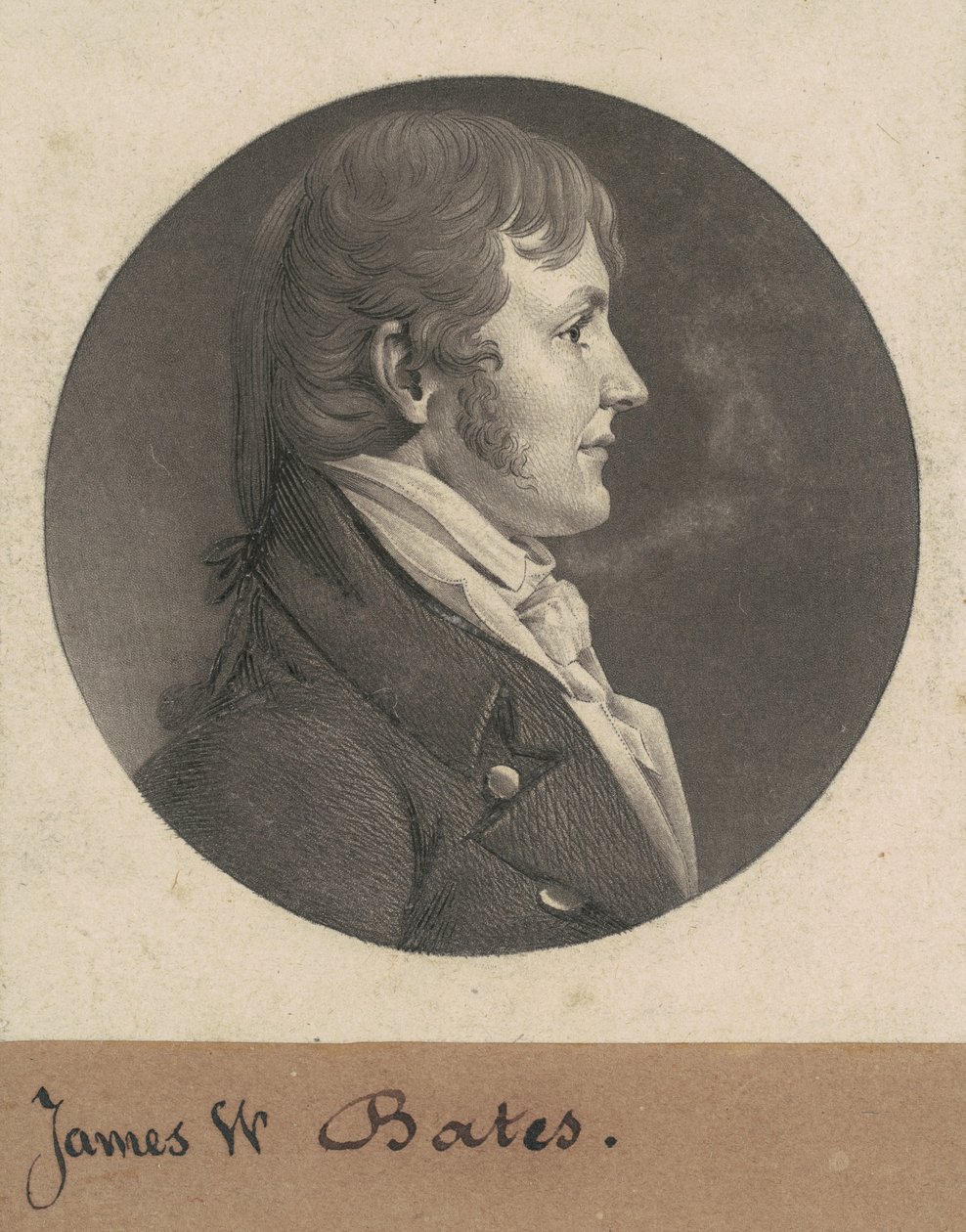 James Woodson Bates av Charles B. J. Févret de Saint Mémin