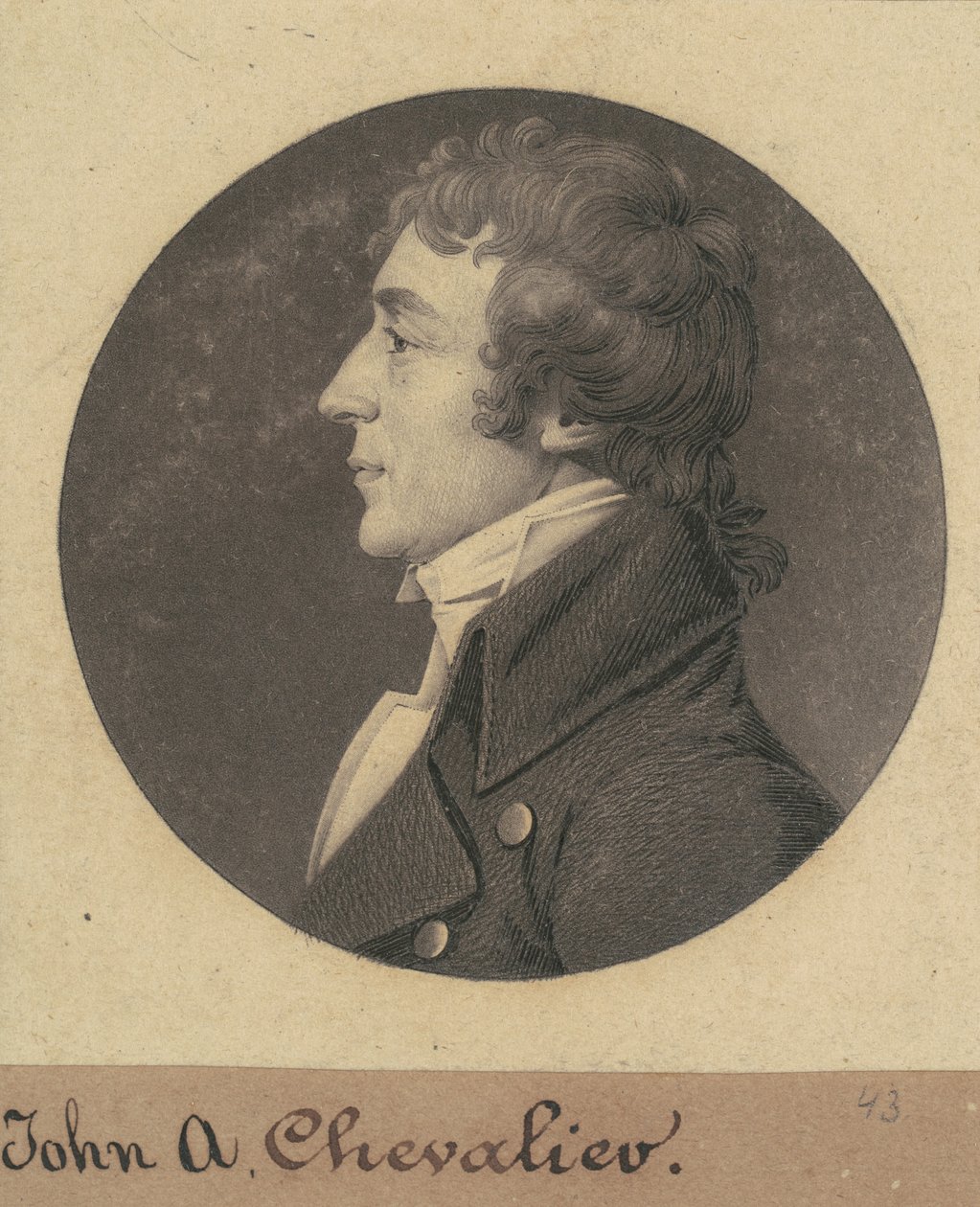 Jean Auguste Marie de Chevallie av Charles B. J. Févret de Saint Mémin