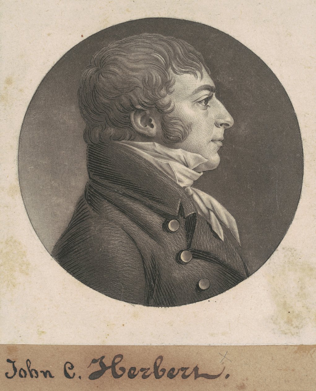 John Carlyle Herbert av Charles B. J. Févret de Saint Mémin
