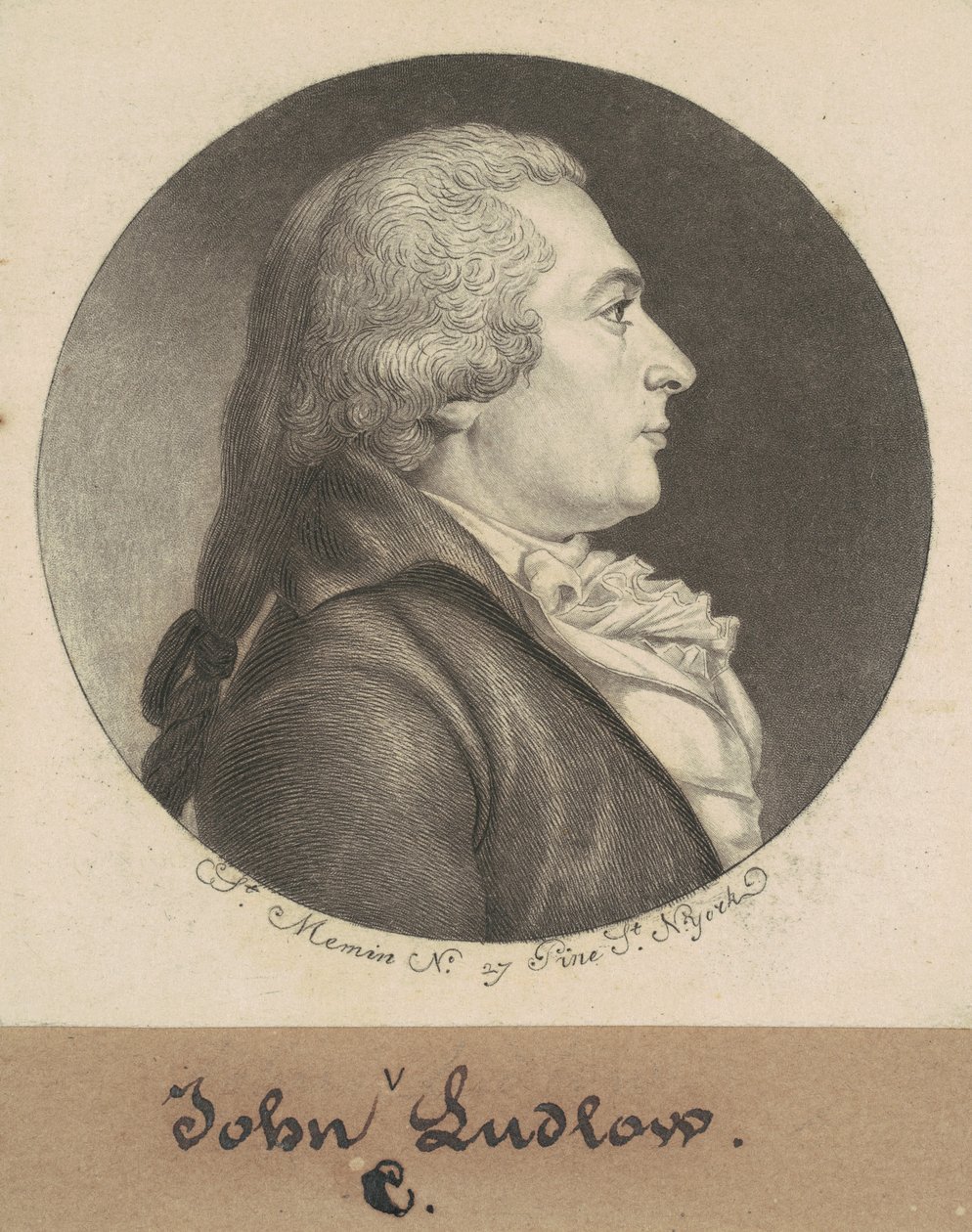 John Crooke Ludlow av Charles B. J. Févret de Saint Mémin