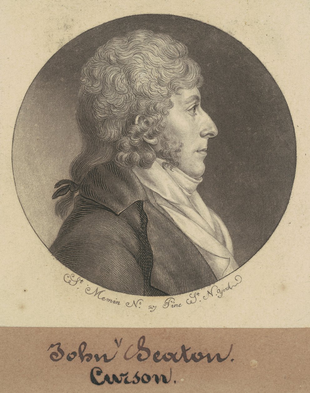 John Curzon Seton av Charles B. J. Févret de Saint Mémin