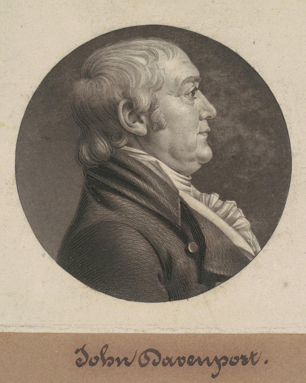John Davenport av Charles B. J. Févret de Saint Mémin