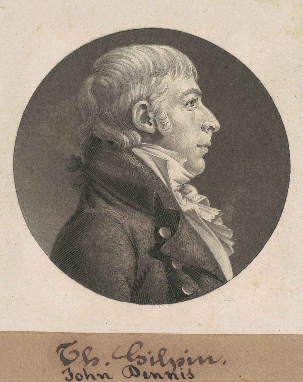 John Dennis av Charles B. J. Févret de Saint Mémin