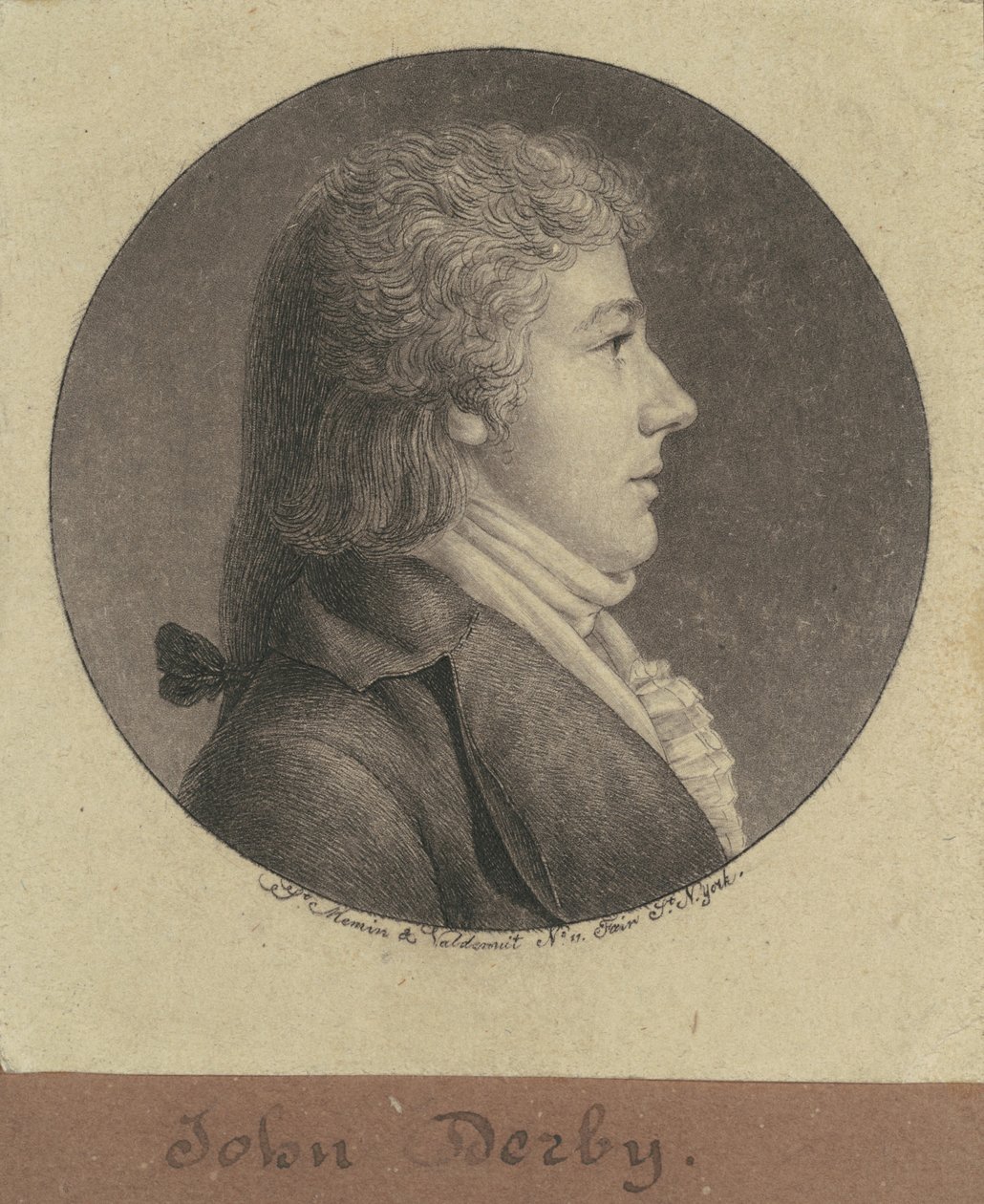 John Derby av Charles B. J. Févret de Saint Mémin