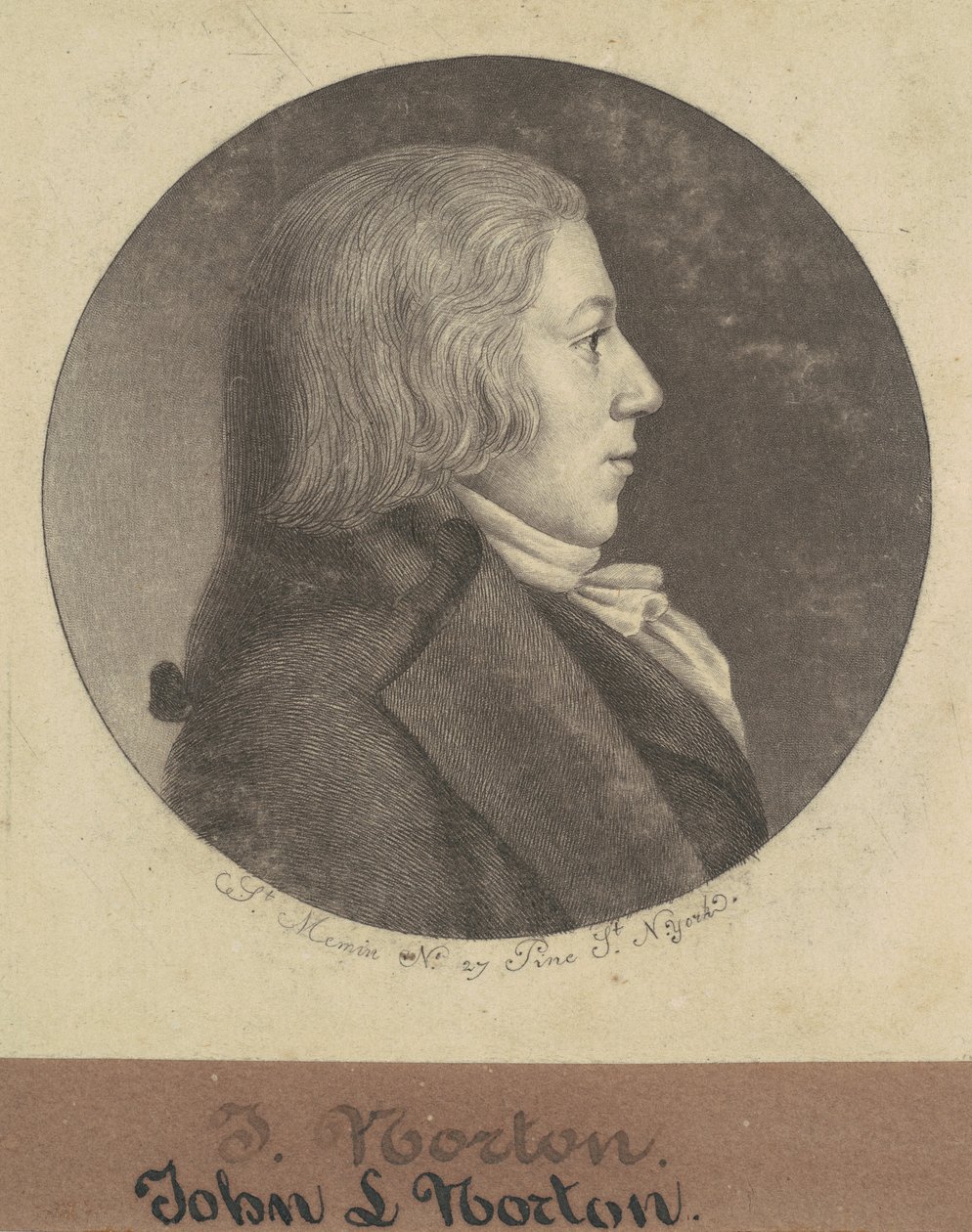 John Leake Norton av Charles B. J. Févret de Saint Mémin