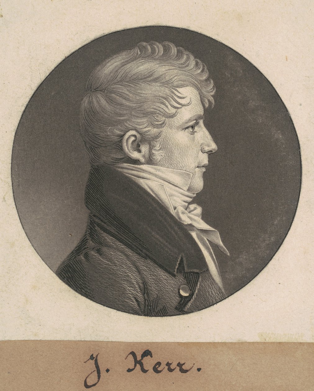 John Leeds Kerr av Charles B. J. Févret de Saint Mémin
