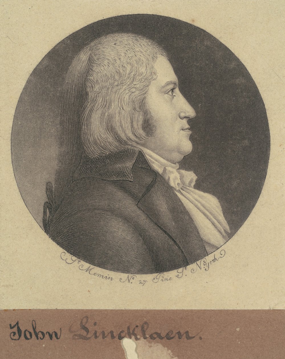 John Lincklaen av Charles B. J. Févret de Saint Mémin