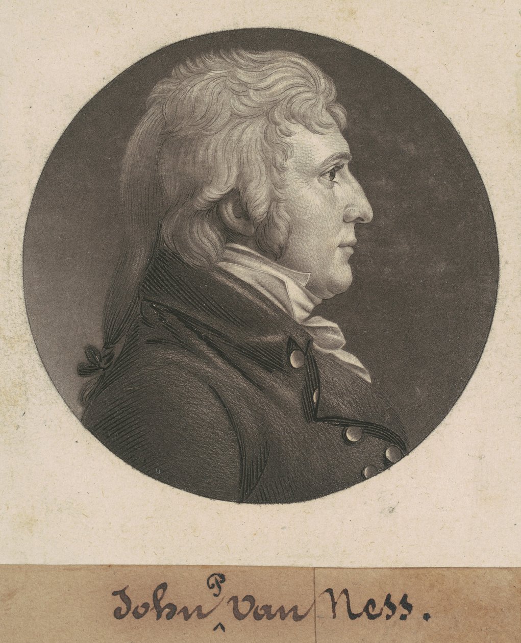 John Peter Van Ness av Charles B. J. Févret de Saint Mémin